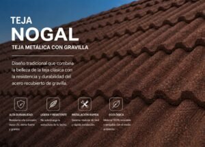 Modelo Nogal - Teja Stone Coated